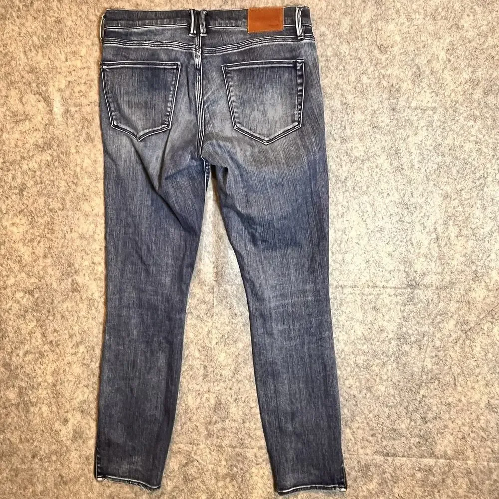 Madewell Women’s 27 Skinny‎ Skinny Ankle Jeans Dark Blue Stretch Denim Ankle Zip